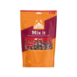 MUSH Mix it Freeze-Dried Okse 200 g | frysetørret råfoder med okse til hund som supplement til tørfoder