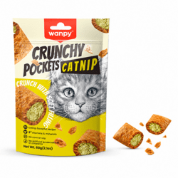 Wanpy Crunchy Pockets Catnip kattegodbidder 60 g