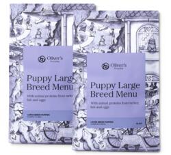 2 x Oliver´s Everyday Puppy Large Breed Menu - Kornfrit Hvalpefoder 10kg
