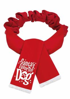 Favorite Juletørklæde Scarf Xmas Hundebeklædning Rød L