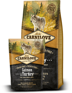 CarniLove Salmon & Turkey for large breed adult ≥ 25 kg 12kg (FRI FRAGT)