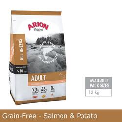 Arion Grain-Free - Salmon &amp; Potato Dog food 12 kg