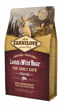 CarniLove Lamb &amp; Wild Boar 2 kg 100% GRAIN FREE