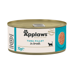 Applaws Cat Tin – Tuna Fillet in Broth 70 g