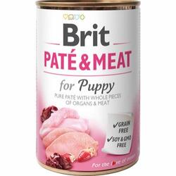 Brit pate & meat puppy 400g (KORNFRI)