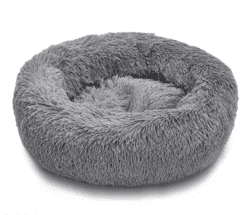 Fluffy Donut dog bed 70cm - Grey