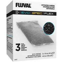 Fluval Active Carbon - 3 pcs - For Flex 34l &amp; 57l &amp; Spec