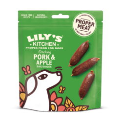 Lily&#39;s kitchen Cracking Pork &amp; Apple Sausages for Dogs 70g