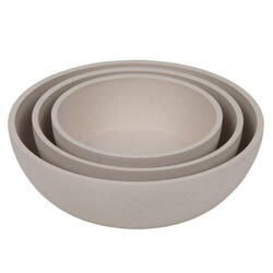 District 70 BAMBOO Dog Bowl - Beige