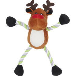 Christmas teddy bear - Reindeer, dog or snowman on a rope!