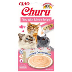 Churu Cat Creamy Tun & laks 4 Sticks
