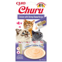 Churu Cat Creamy Kylling & Reje smag - 4 Sticks