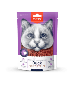 Wanpy Soft Duck Jerky Strips til kat 80g