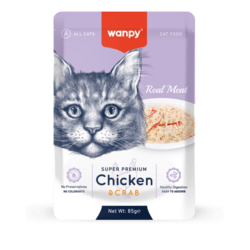 Wanpy Retort Pouch Chicken & Crab 85g