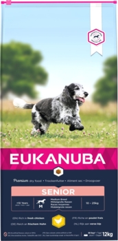 Eukanuba Senior Medium Breed kylling 12kg.