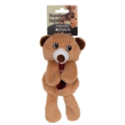 Nordic Paws Legetøj Knitre Bamse - 20cm