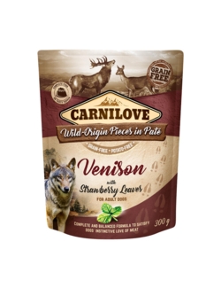 Carnilove Pouch Paté Venison with Strawberry Leaves 300 g