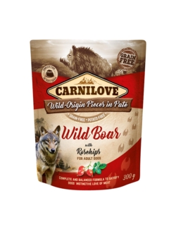 Carnilove Pouch Paté Wild Boar with Rosehips 300 g