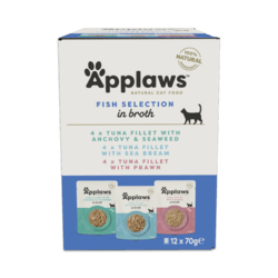 Applaws Cat Pouch – Fish Broth Selection 12x70g