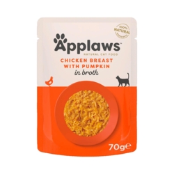 Applaws Cat Pouch – Chicken Breast with Pumpkin in Broth 70 g