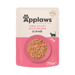 Applaws Cat Pouch – Tuna Fillet with Prawn in Broth 70 g