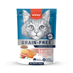 Wanpy Kattefoder - Voksen - Laks 500 g