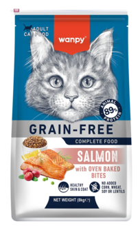 Wanpy Kattefoder - Voksen - Laks 8 kg