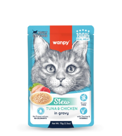 Wanpy Cat Stew – Tuna & Chicken in Gravy 70 g