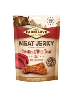 Carnilove Jerky – Chicken & Wild Boar Bar 100 g