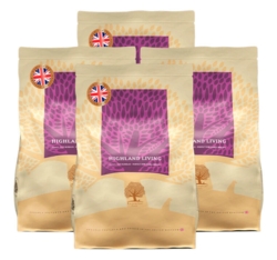 4 x (UK) Our finest Essential SMALL SIZE HIGHLAND LIVING 2,5KG
