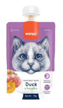 Wanpy Cat Tasty Meat Paste - Duck & Pumpkin 90g