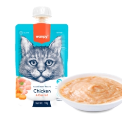 Wanpy Cat Tasty Meat Paste - Chicken & Carrot 90g