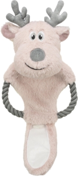 Trixie Xmas Rensdyr – Plyslegetøj med Reb til Hund
