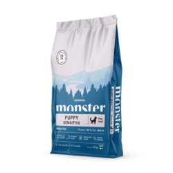 Monster Dog Original Puppy Sensitive 12 kg – Skånsomt hvalpefoder til sarte maver