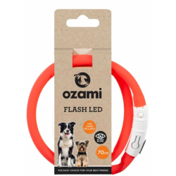 Ozami Flash LED Halsbånd - Rød