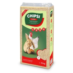 Chipsi Super Fin granulat strøelse til kaniner og større gnavere (15 kg)
