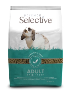 Science Selective Rabbit – Fuldfoder til voksne kaniner (1,5 kg)