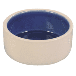 Keramik hundeskål blå ø18cm