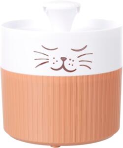 Flamingo Drikkefontæne Mali 2L hvid terracotta lydsvag vandfontæne til hund og kat