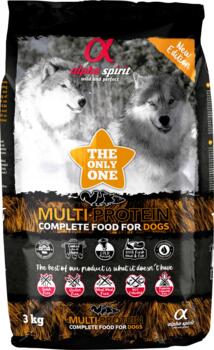 Alpha Spirit The Only One Multiprotein kornfrit fuldfoder til hund - 3 kg