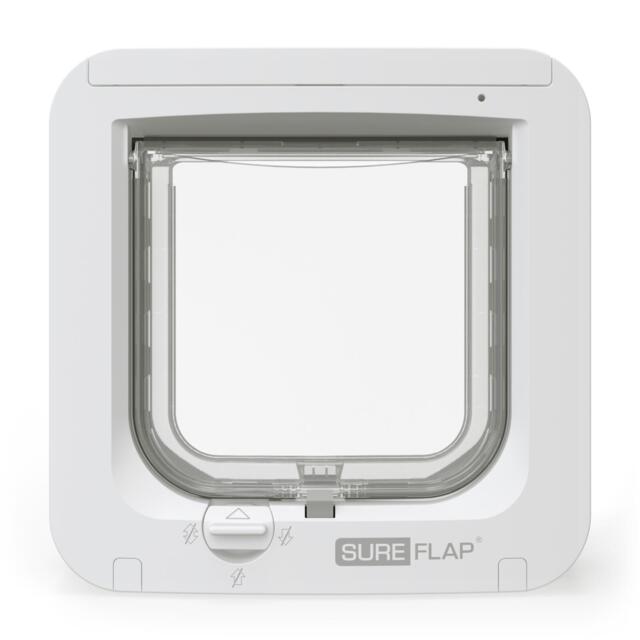 SureFlap Microchip Kattedør hvid/grå | Kattelem med chipgenkendelse