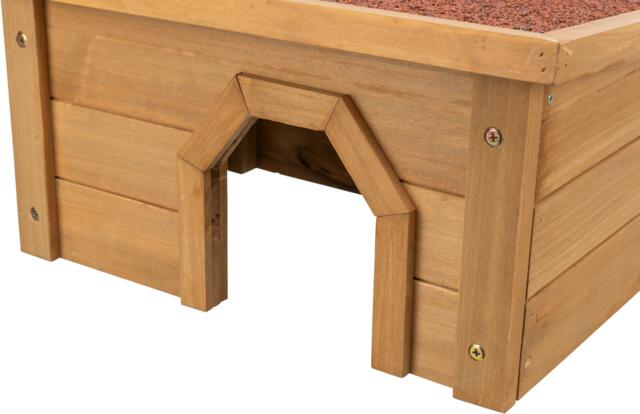 Trixie Udendørs Hus til Kanin 40 × 20 × 28 cm | Træhus med tagpap