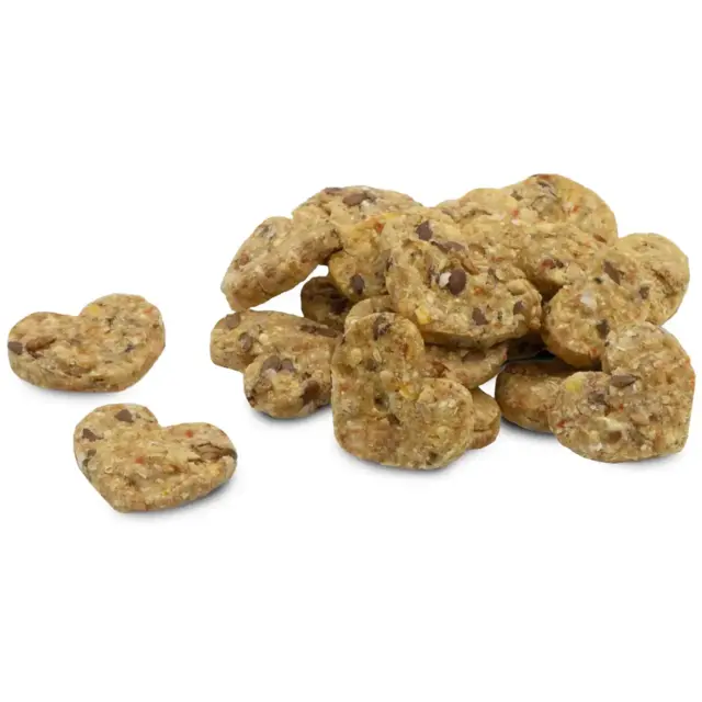 JR Tiny Treats Protein Hjerter Melorme 100 g | Snack med melorme til gnavere