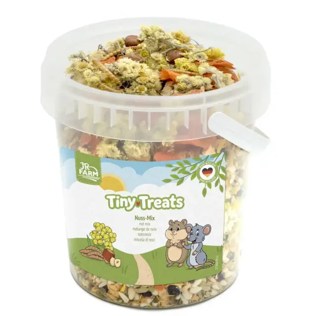 JR Farm Tiny Treats Nødde Mix 300 g | Energirig snack til gnavere