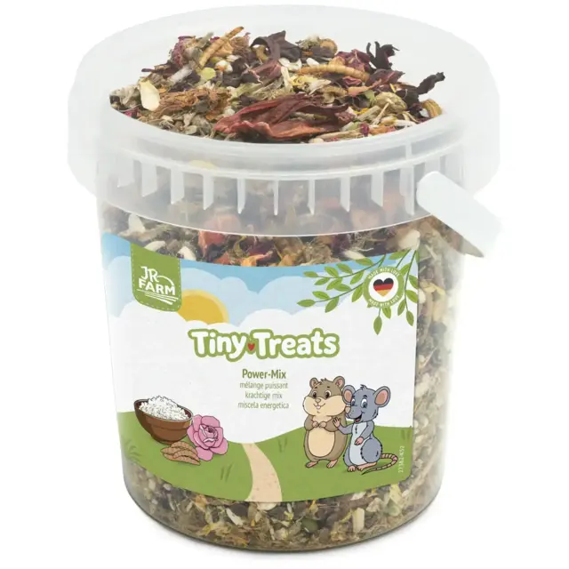 JR Farm Tiny Treats Power Mix 350 g | Energirig snack til hamster og gnavere