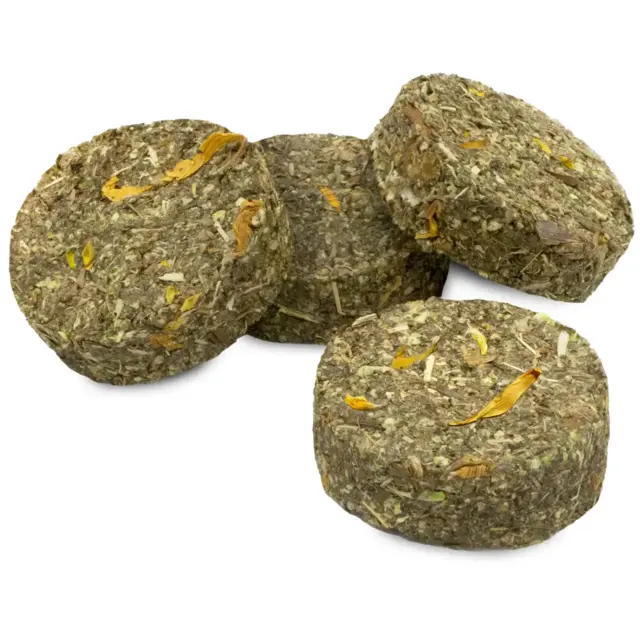 JR Farm Grainless Mælkebøtte & Solsikke Urteruller 70 g | Kornfri snack til kanin og gnavere