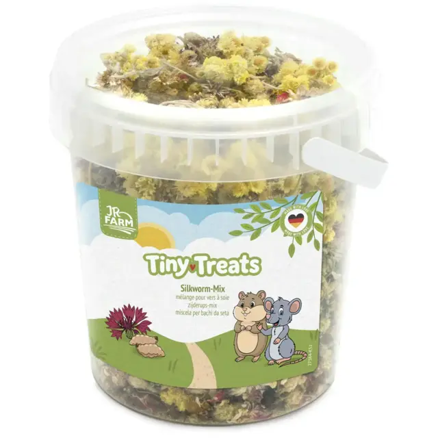 JR Farm Tiny Treats Silkeorm Mix 100 g | Snack med silkeorme til hamster og gnavere