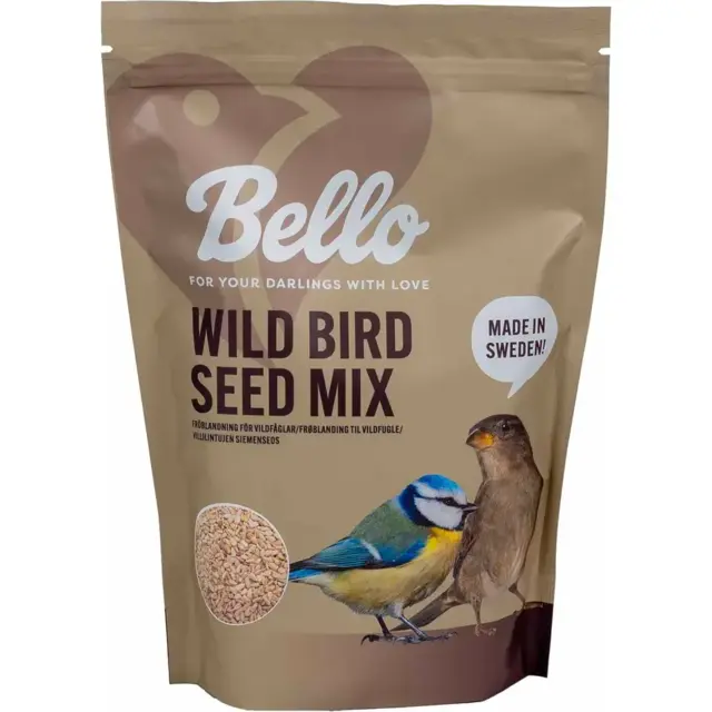 Bello Wild Bird Afskallet Solsikkefrø 800 g | Energirigt fuglefoder