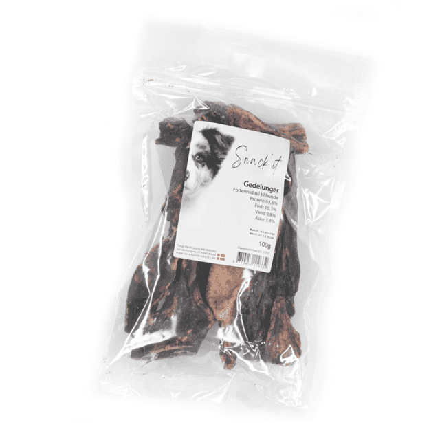 Snack’it Gedelunger 100 g | Naturlig hundesnack med ged