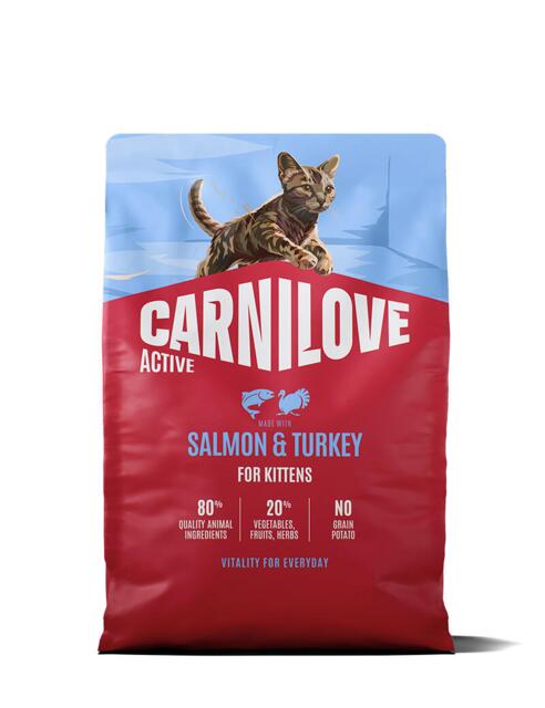 Carnilove Salmon & Turkey for Kittens 2 kg | Fuldfoder til killinger